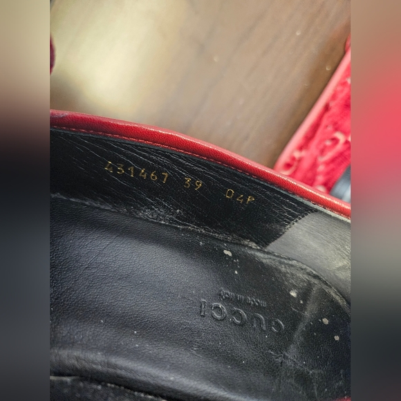 Gucci Jordaan Velvet Loafers, with Box - 39 - Picture 6 of 6